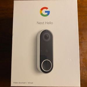 Google Nest Hello Wired Video Doorbell. NEW IN SEALED BOX